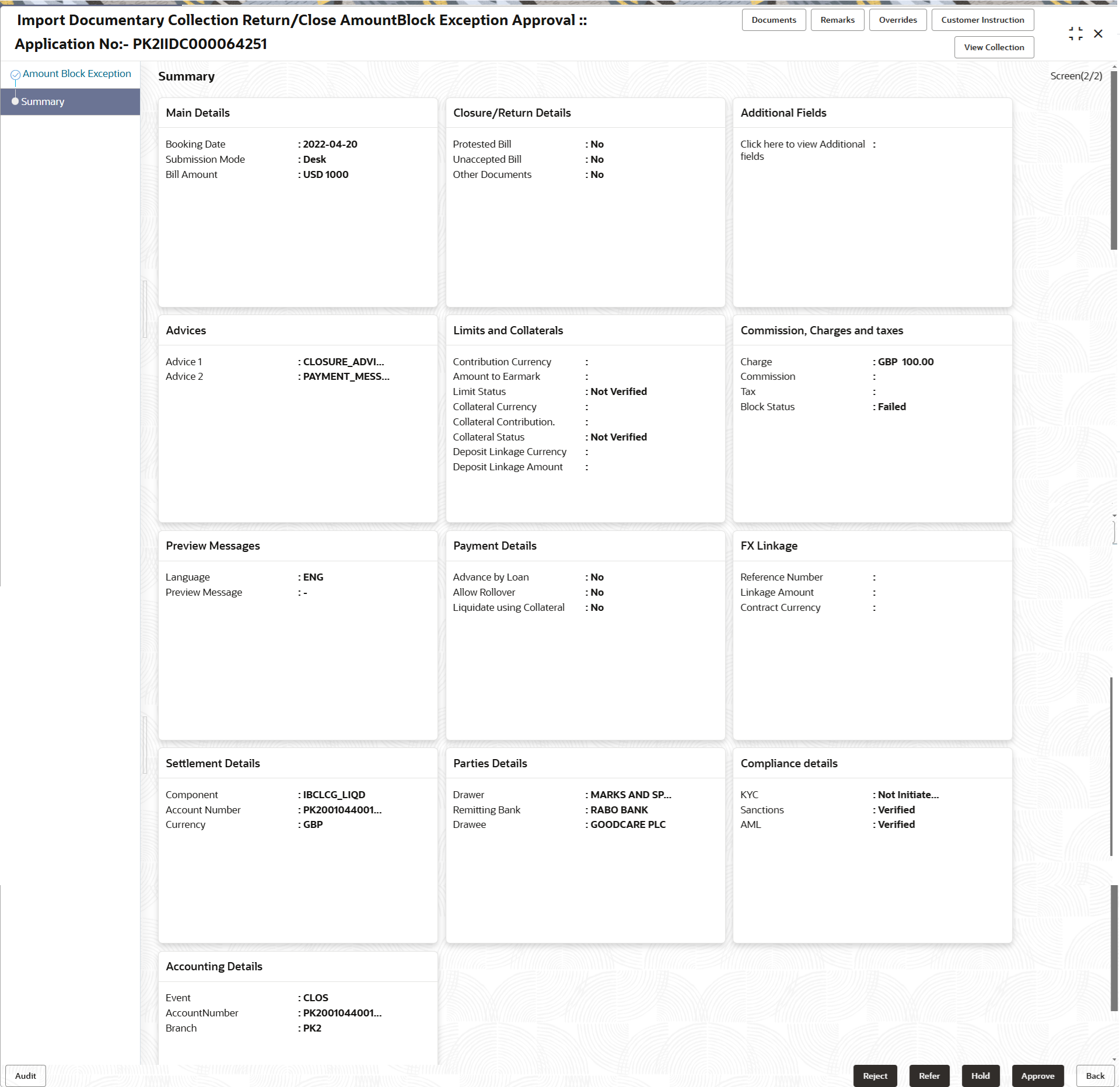 Description of amountblockexceptionsummary.png follows