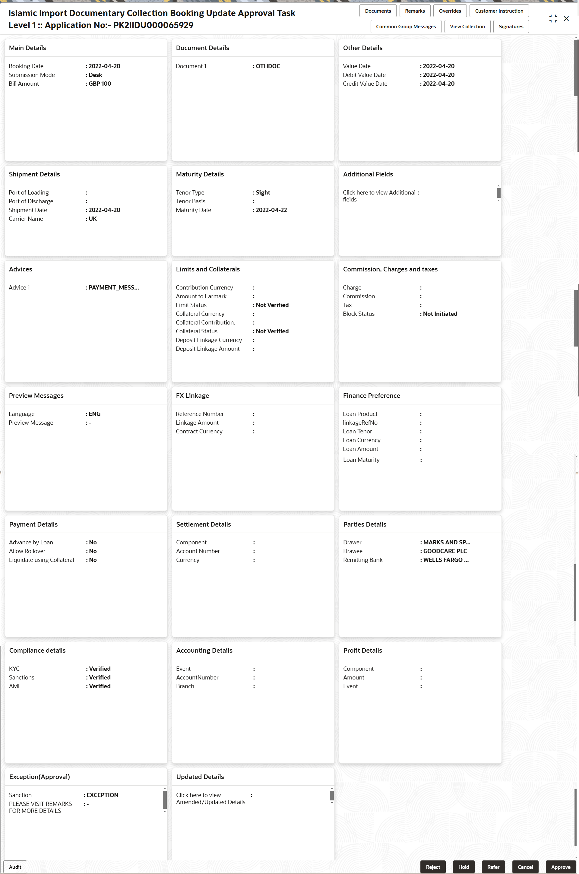Description of approvalsummary.png follows