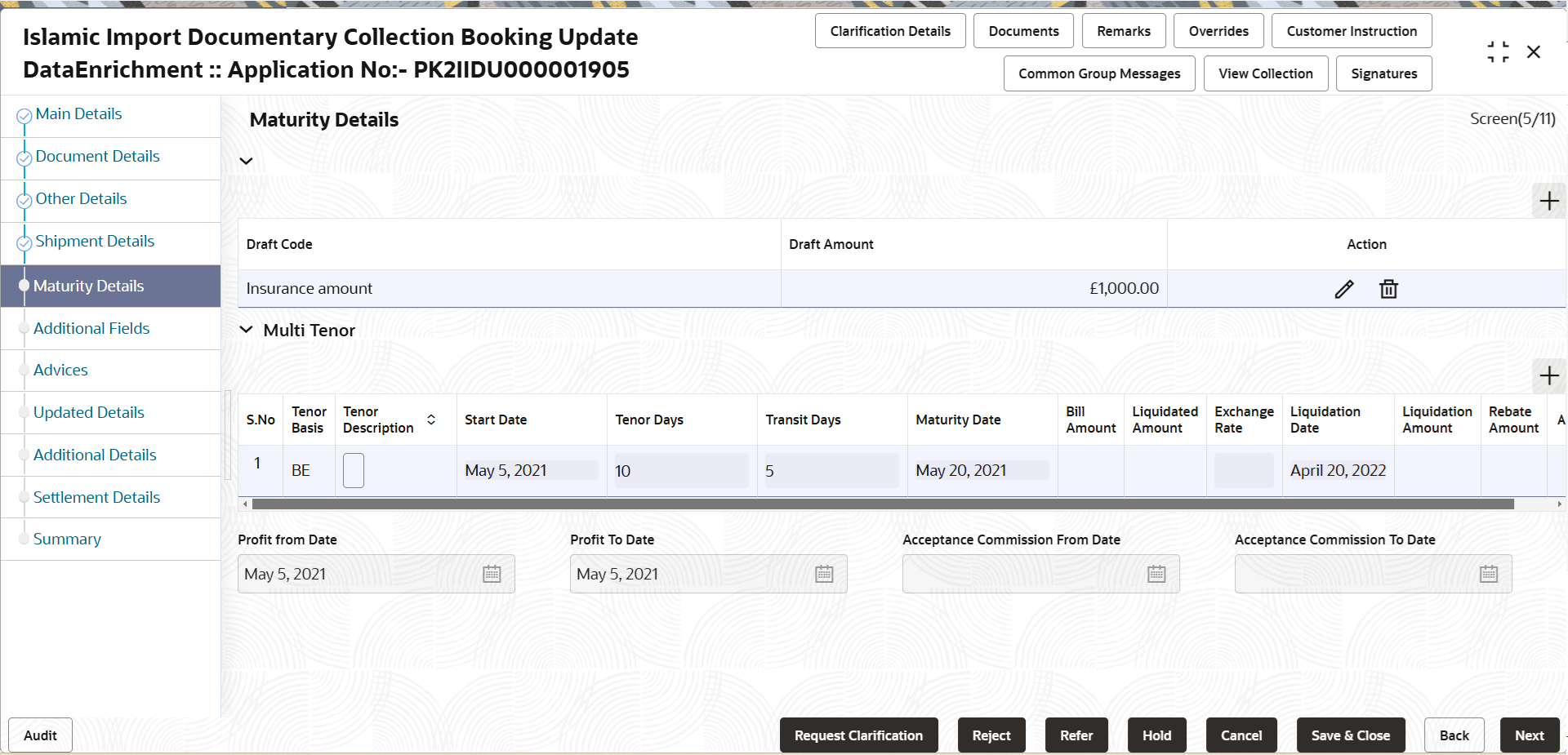 Description of dematuritydetails.png follows Description of dematuritydetails.png follows
