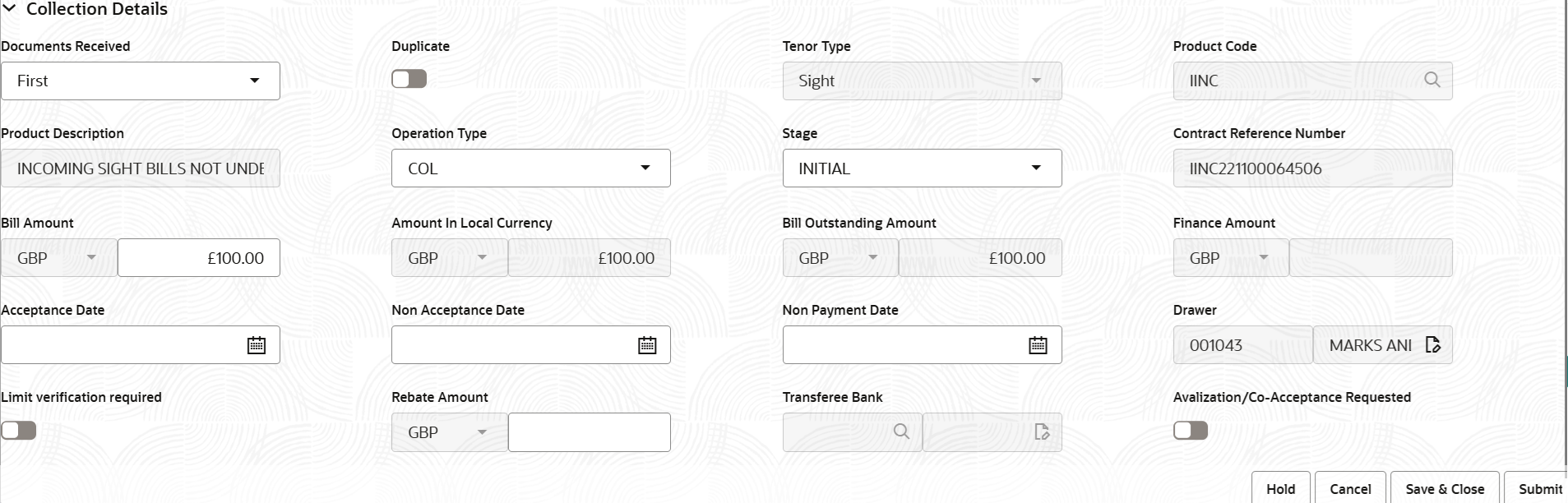 Description of registrationcollectiondetails.png follows Description of registrationcollectiondetails.png follows