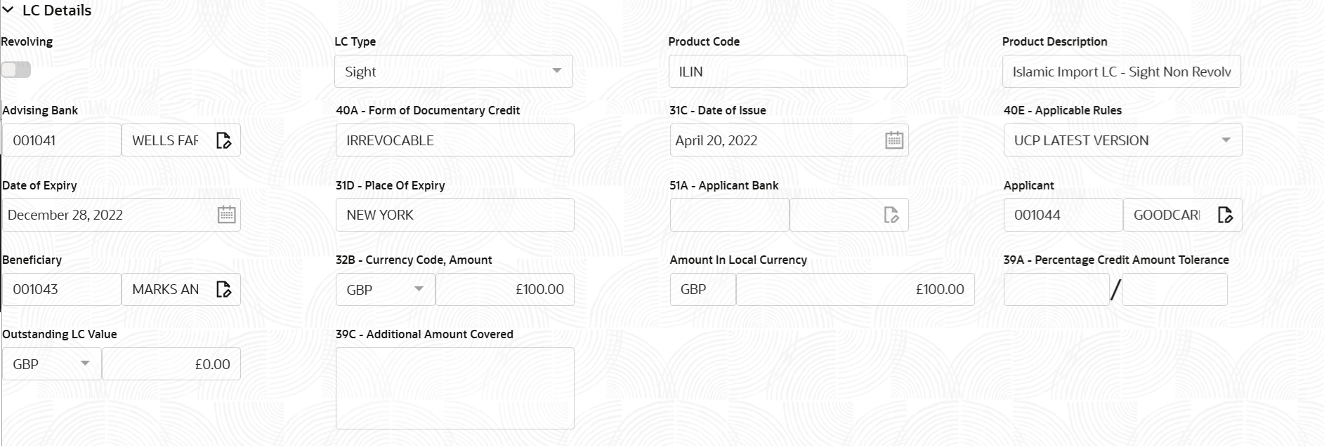 Description of registrationlcdetails.png follows Description of registrationlcdetails.png follows