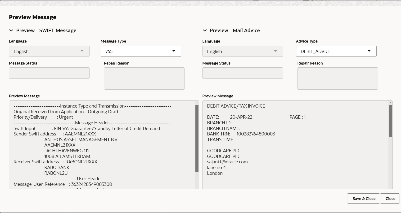 Description of depreviewmessage.png follows
