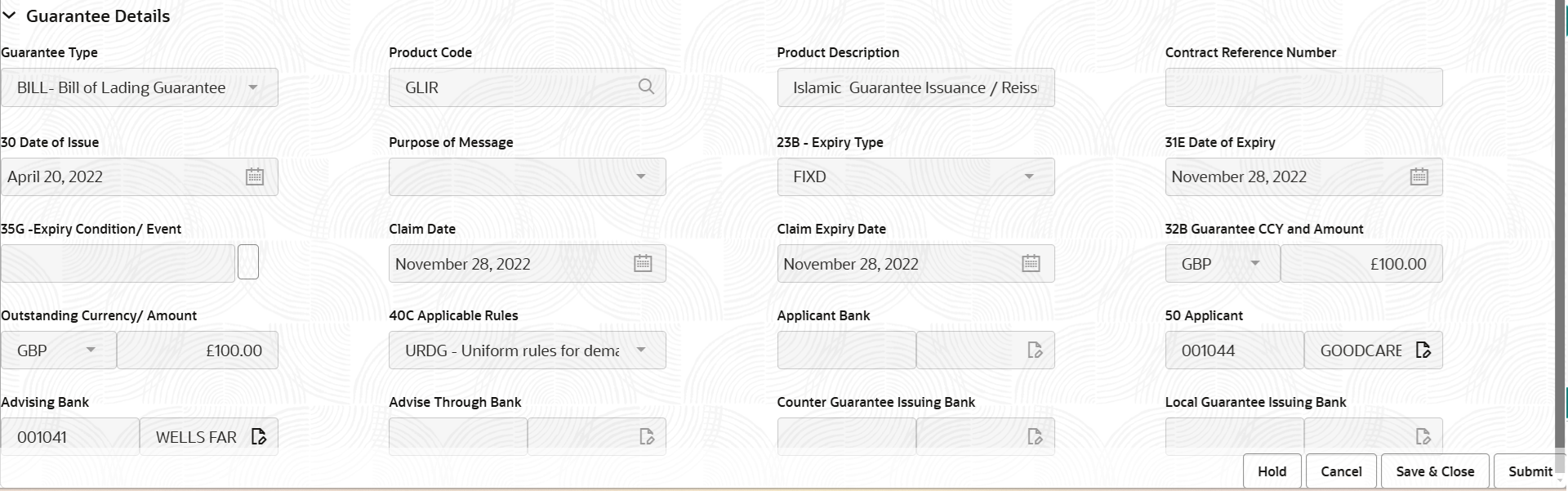 Description of registrationguaranteedetails.png follows Description of registrationguaranteedetails.png follows