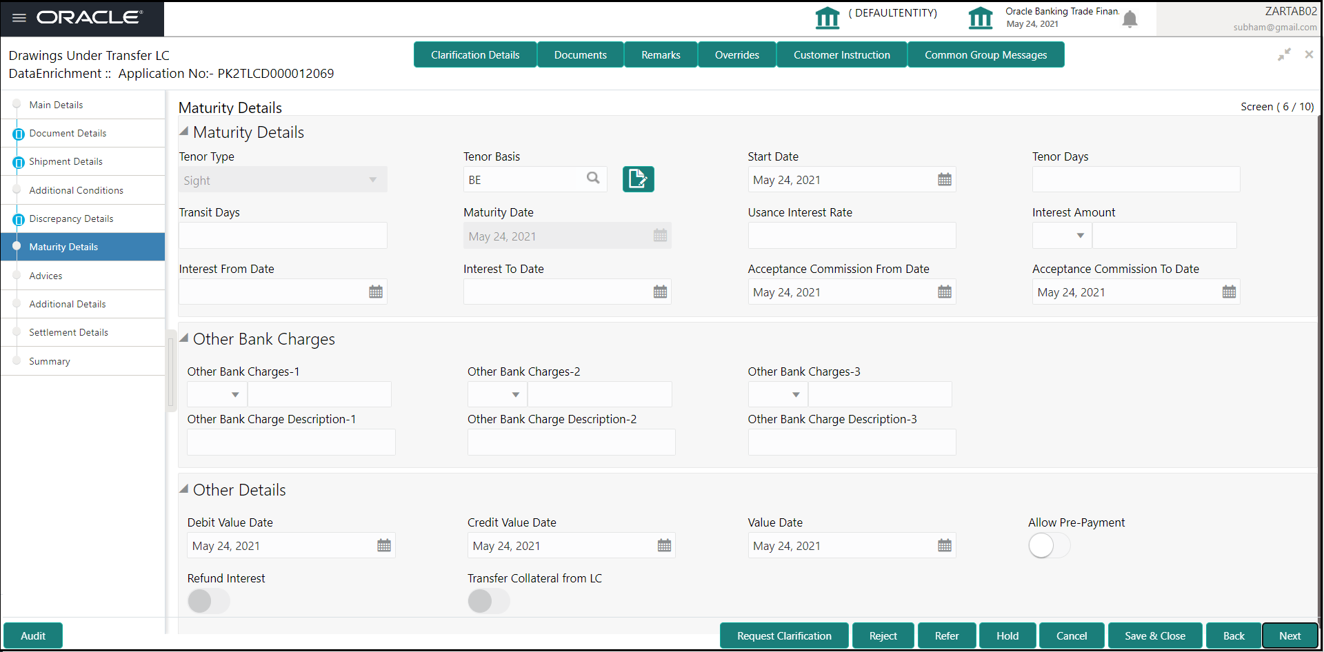 Description of dematuritydetails.png follows