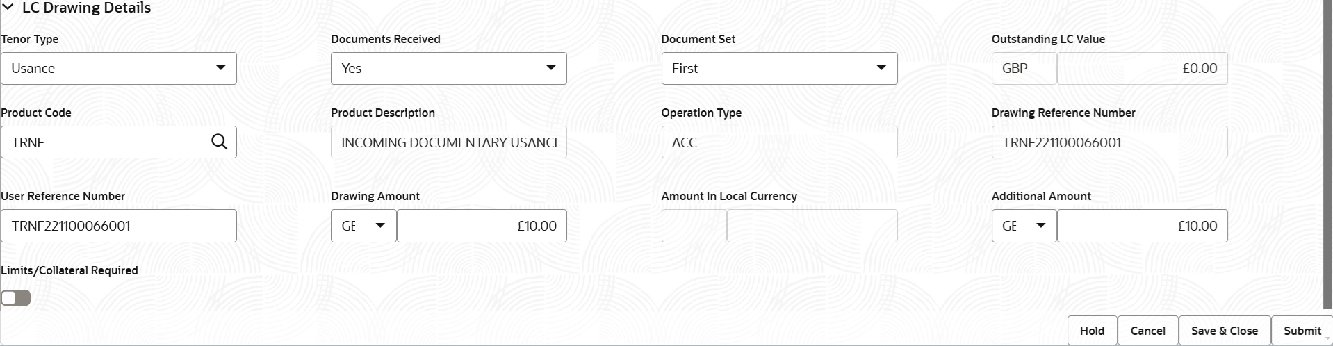 Description of registrationlcdetails.png follows