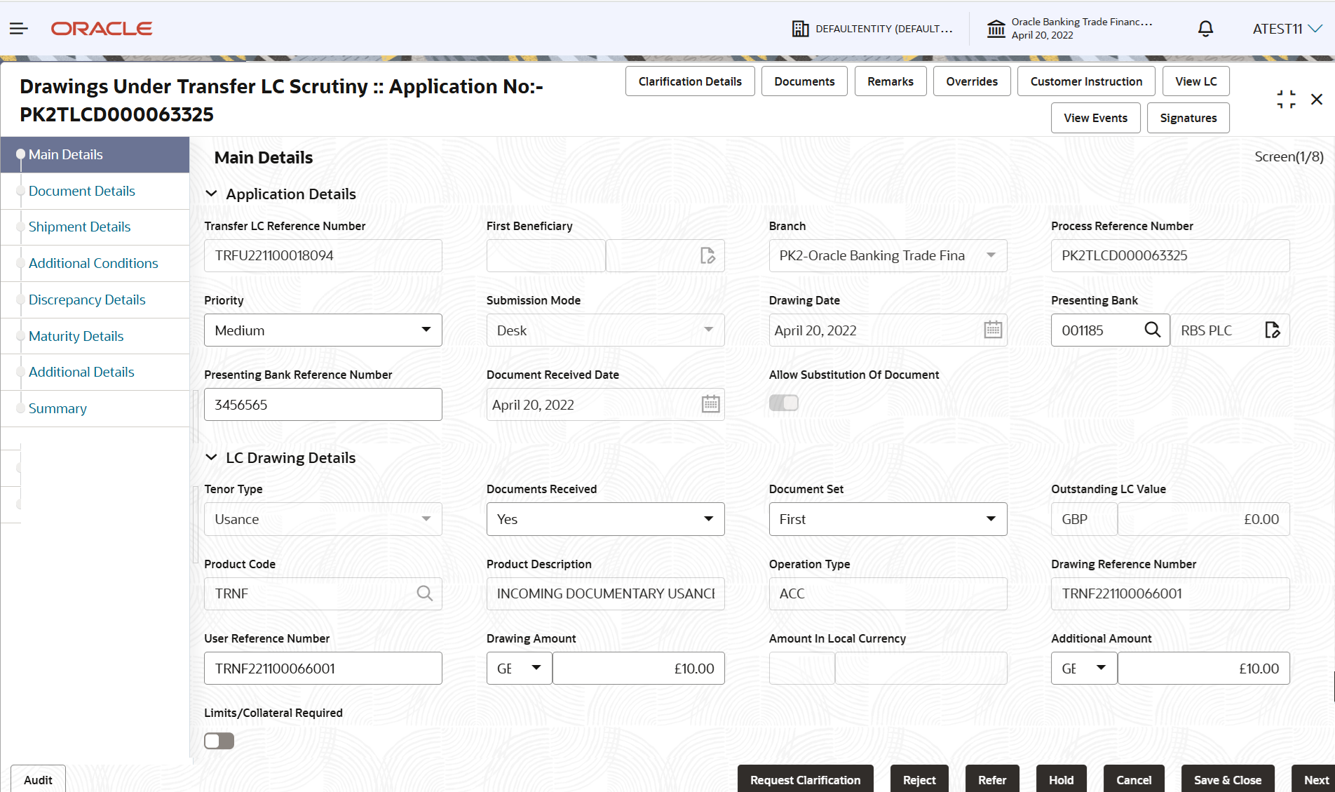 Description of scrutinymainapplication.png follows
