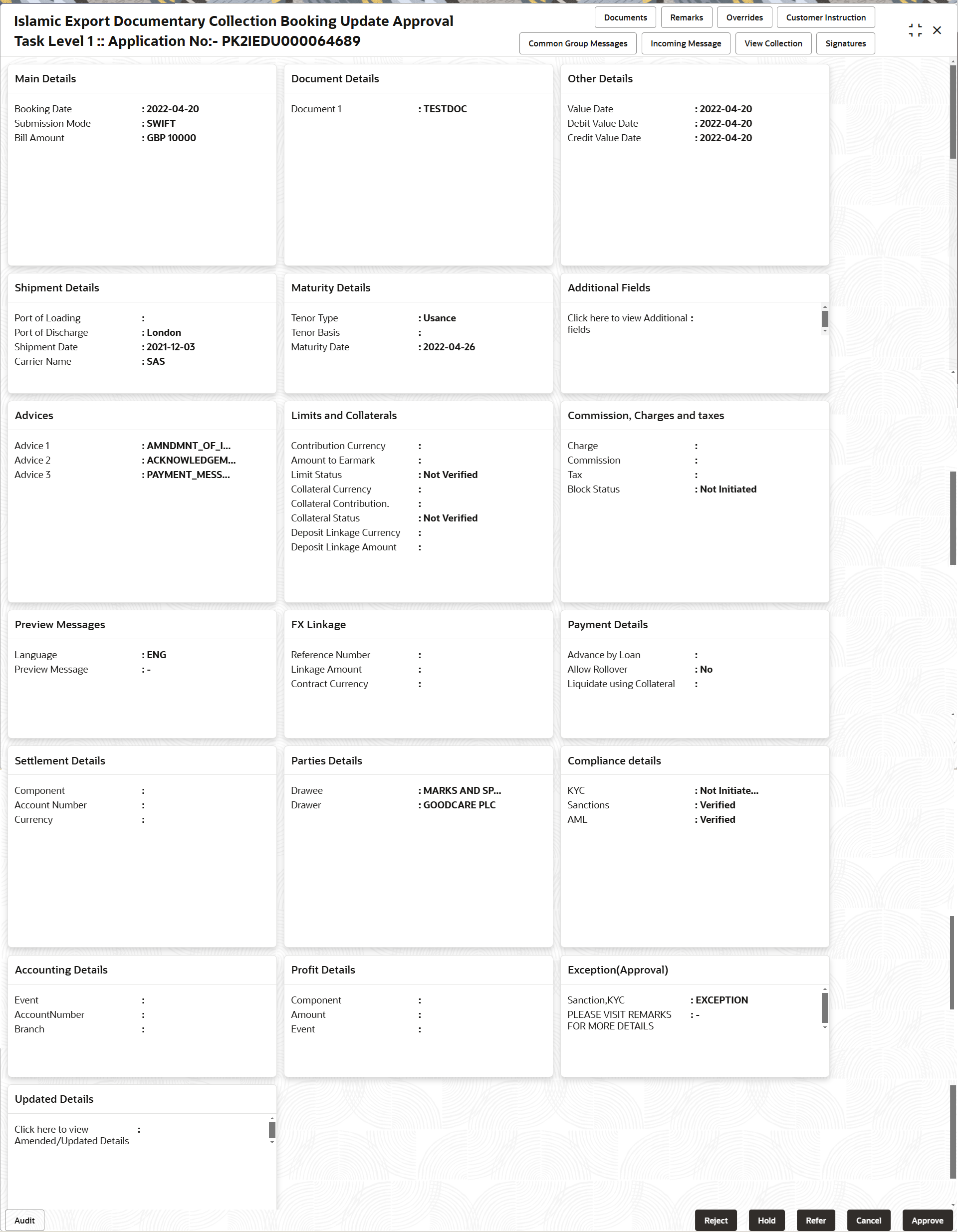 Description of approvalsummary.png follows