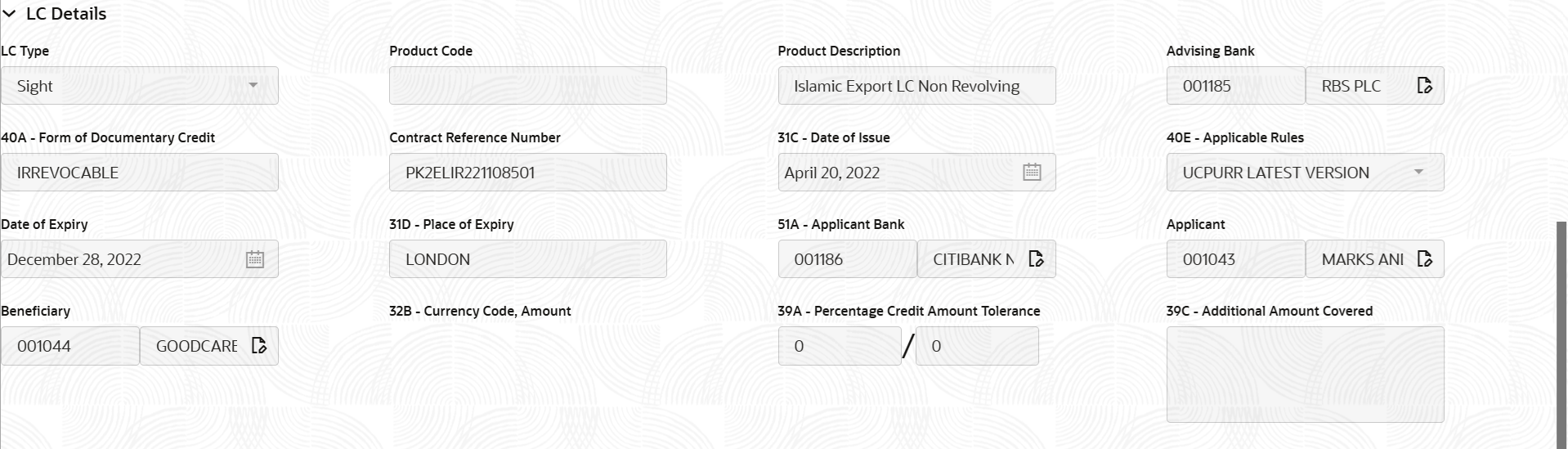 Description of registrationlcdetails.png follows Description of registrationlcdetails.png follows