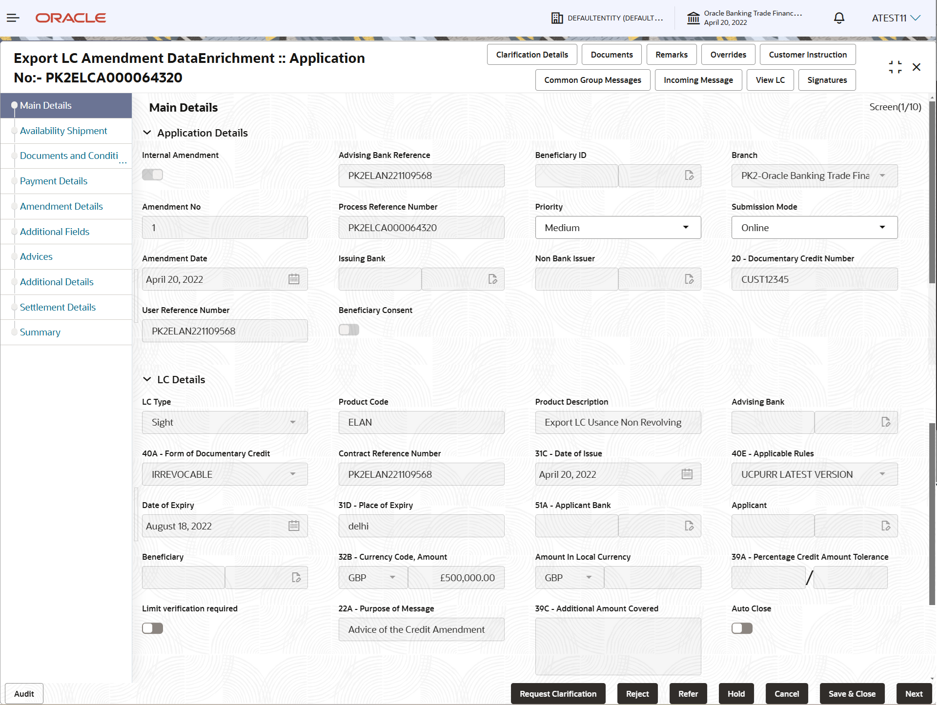 Description of demainapplicationdetails.png follows Description of demainapplicationdetails.png follows