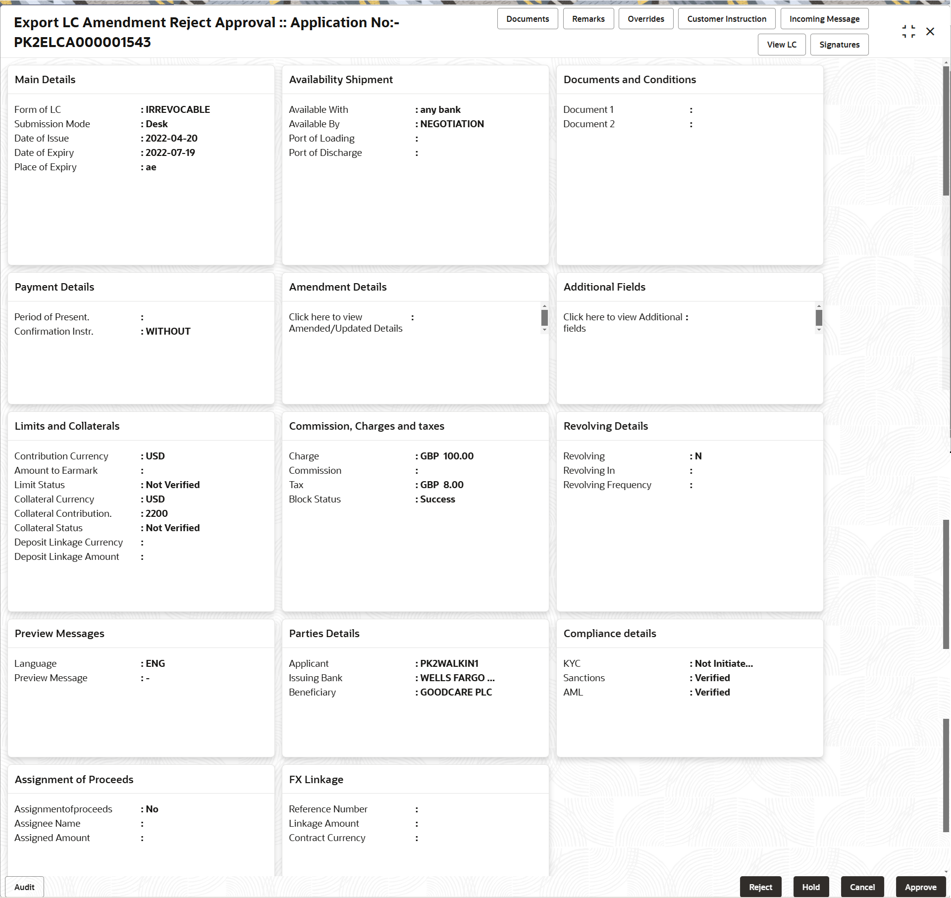 Description of rejectapprovalsummary.png follows Description of rejectapprovalsummary.png follows