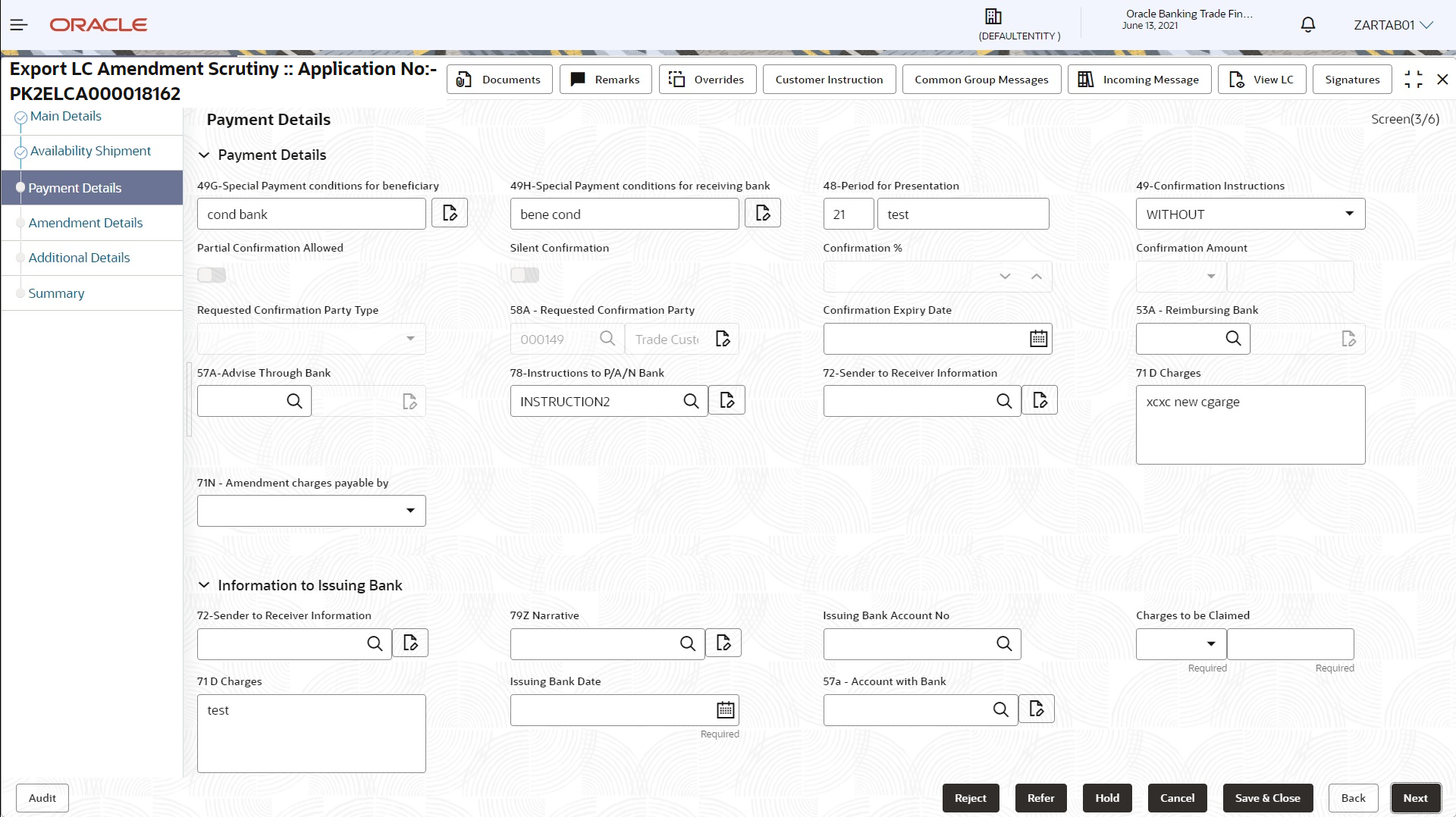 Description of scrutinypaymentdetails.png follows