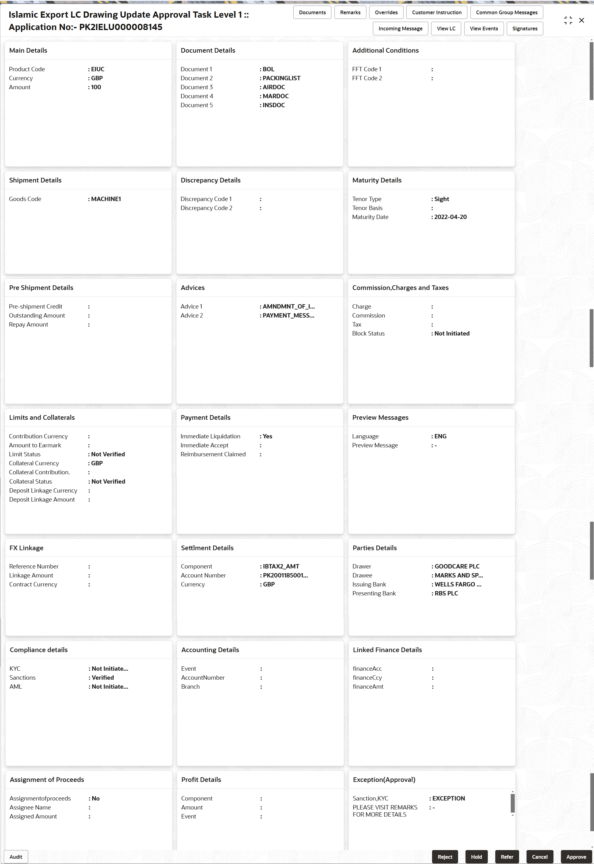 Description of approvalsummary.png follows