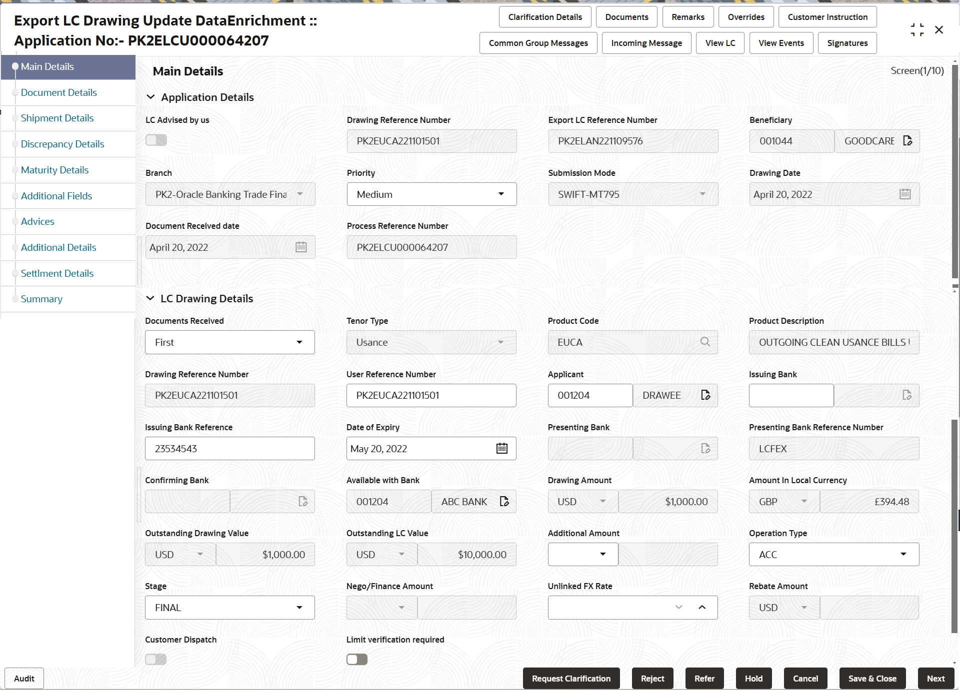 Description of demainapplicationdetails.png follows Description of demainapplicationdetails.png follows
