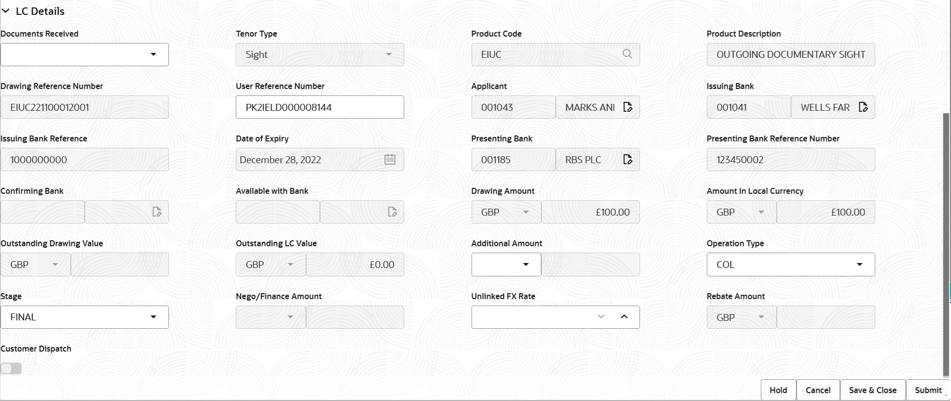 Description of registrationlcdetails.png follows Description of registrationlcdetails.png follows