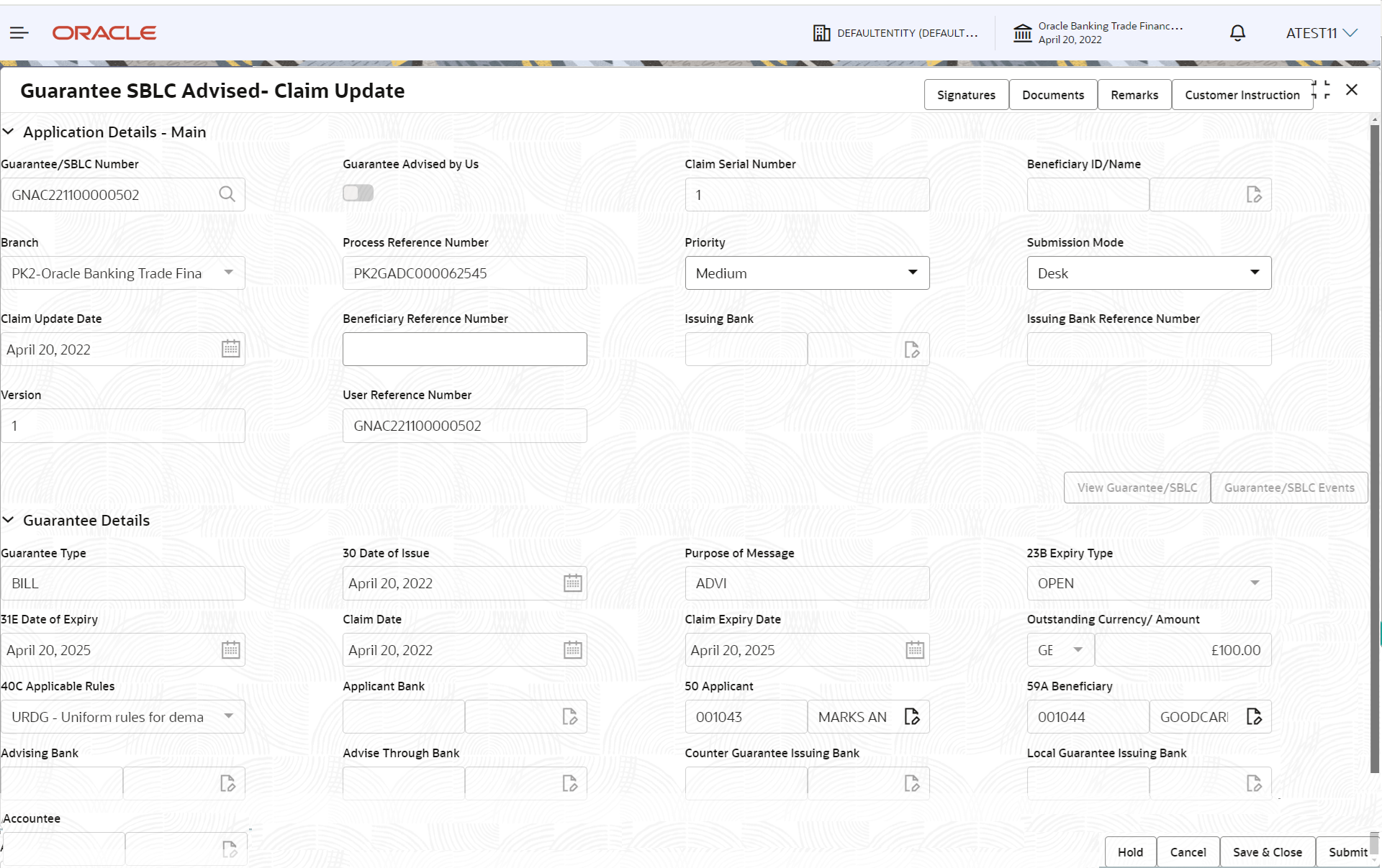 Description of registrationapplicationdetails.png follows Description of registrationapplicationdetails.png follows