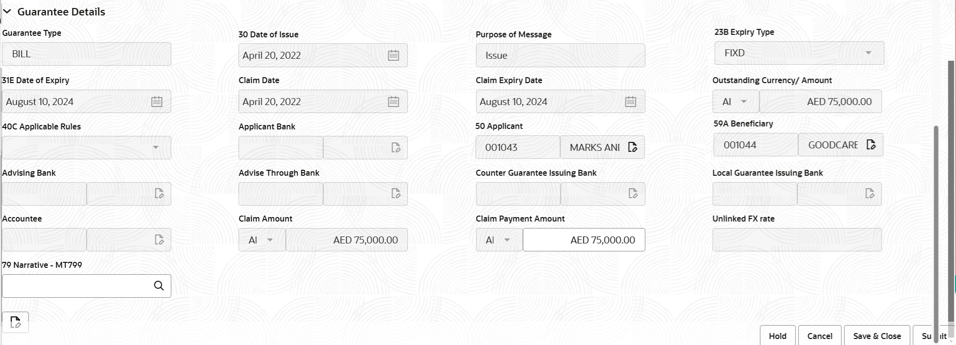 Description of registrationguaranteedetails.png follows