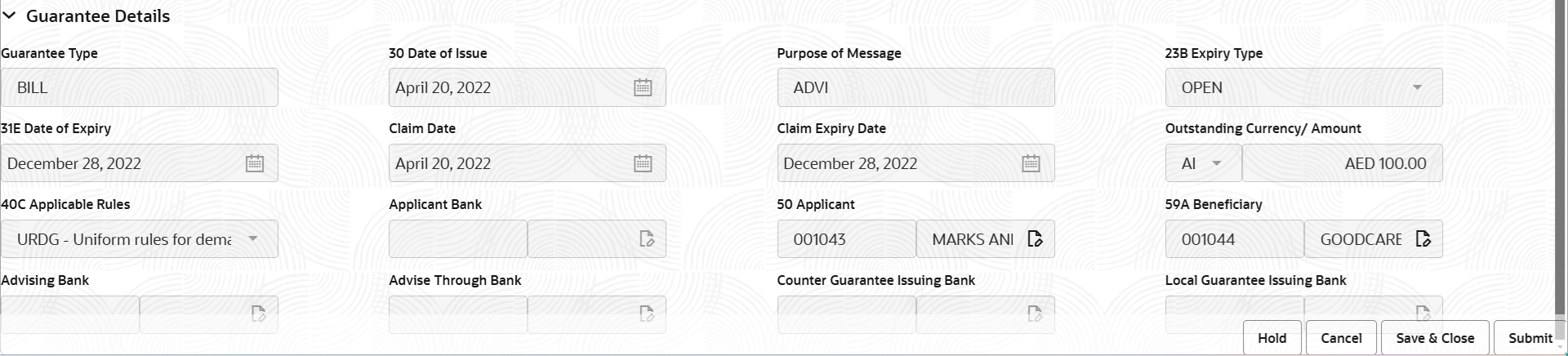 Description of registrationguaranteedetails.png follows Description of registrationguaranteedetails.png follows