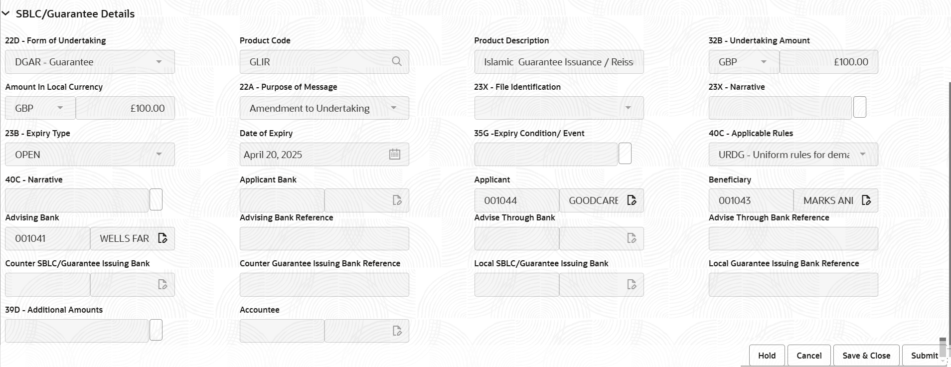 Description of registrationguaranteedetails.png follows Description of registrationguaranteedetails.png follows