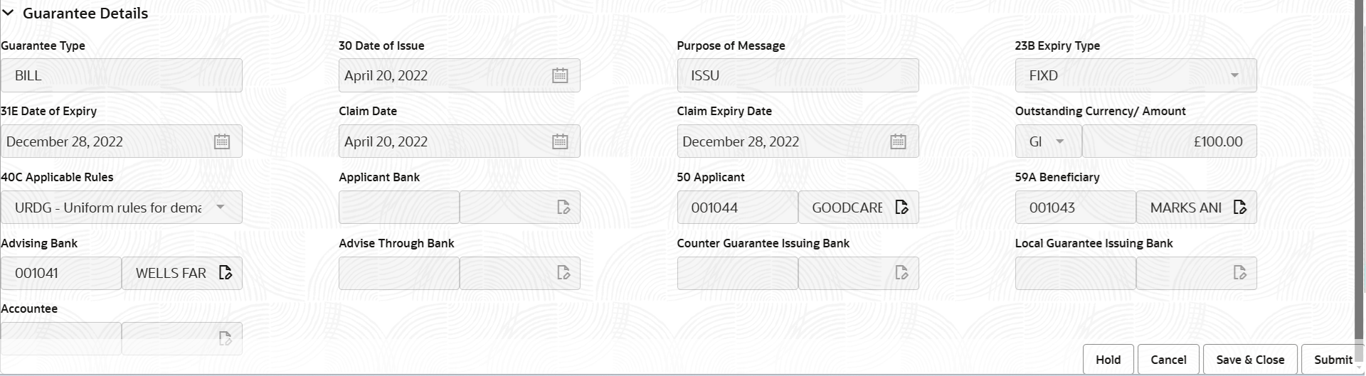 Description of registrationguaranteedetails.png follows Description of registrationguaranteedetails.png follows