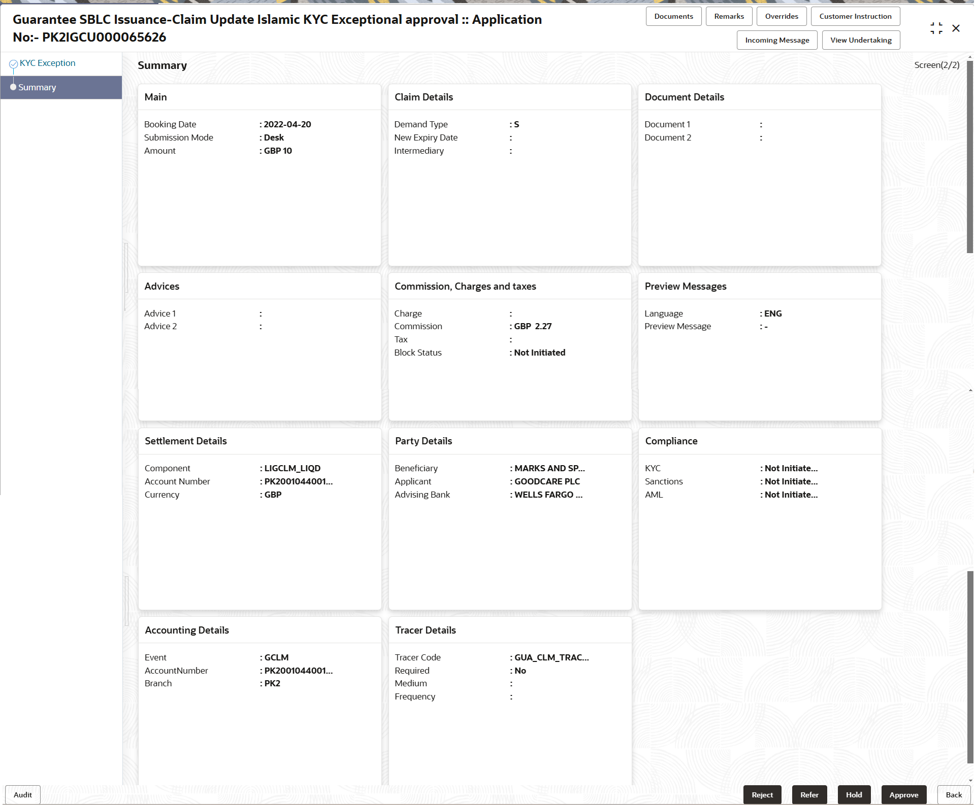 Description of kycexceptionalsummary.png follows Description of kycexceptionalsummary.png follows