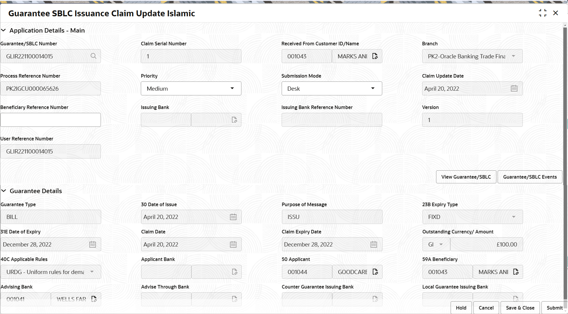 Description of registrationapplicationdetails.png follows Description of registrationapplicationdetails.png follows