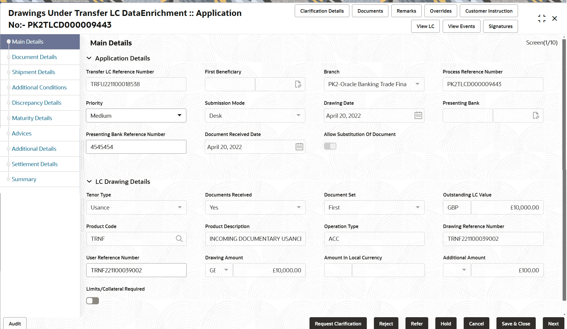 Description of demainapplicationdetails.png follows Description of demainapplicationdetails.png follows
