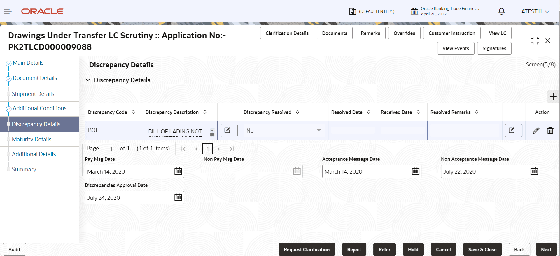 Description of scrutinydiscrepancydetails.png follows Description of scrutinydiscrepancydetails.png follows