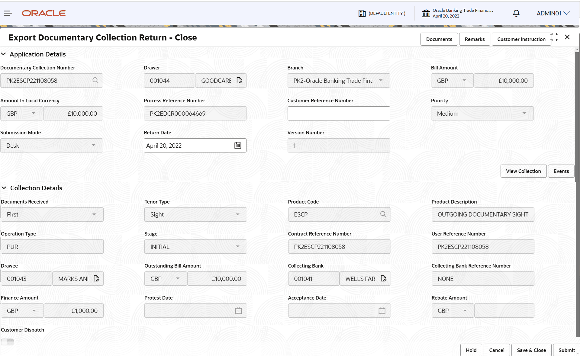 Description of registrationapplicationdetails.png follows Description of registrationapplicationdetails.png follows