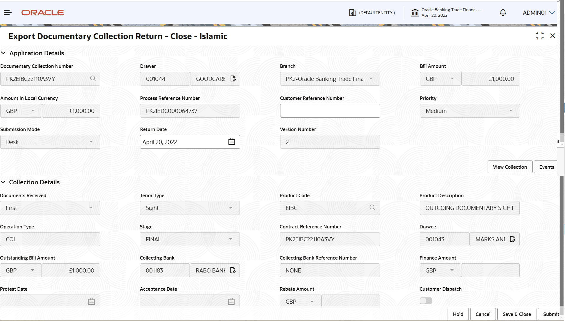 Description of registrationapplicationdetails.png follows Description of registrationapplicationdetails.png follows