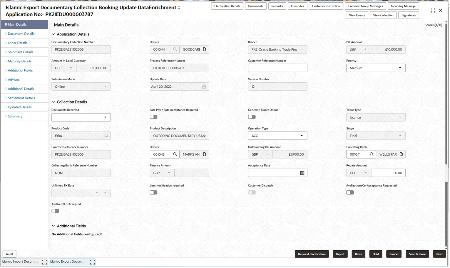 Description of demainapplicationdetails.png follows Description of demainapplicationdetails.png follows
