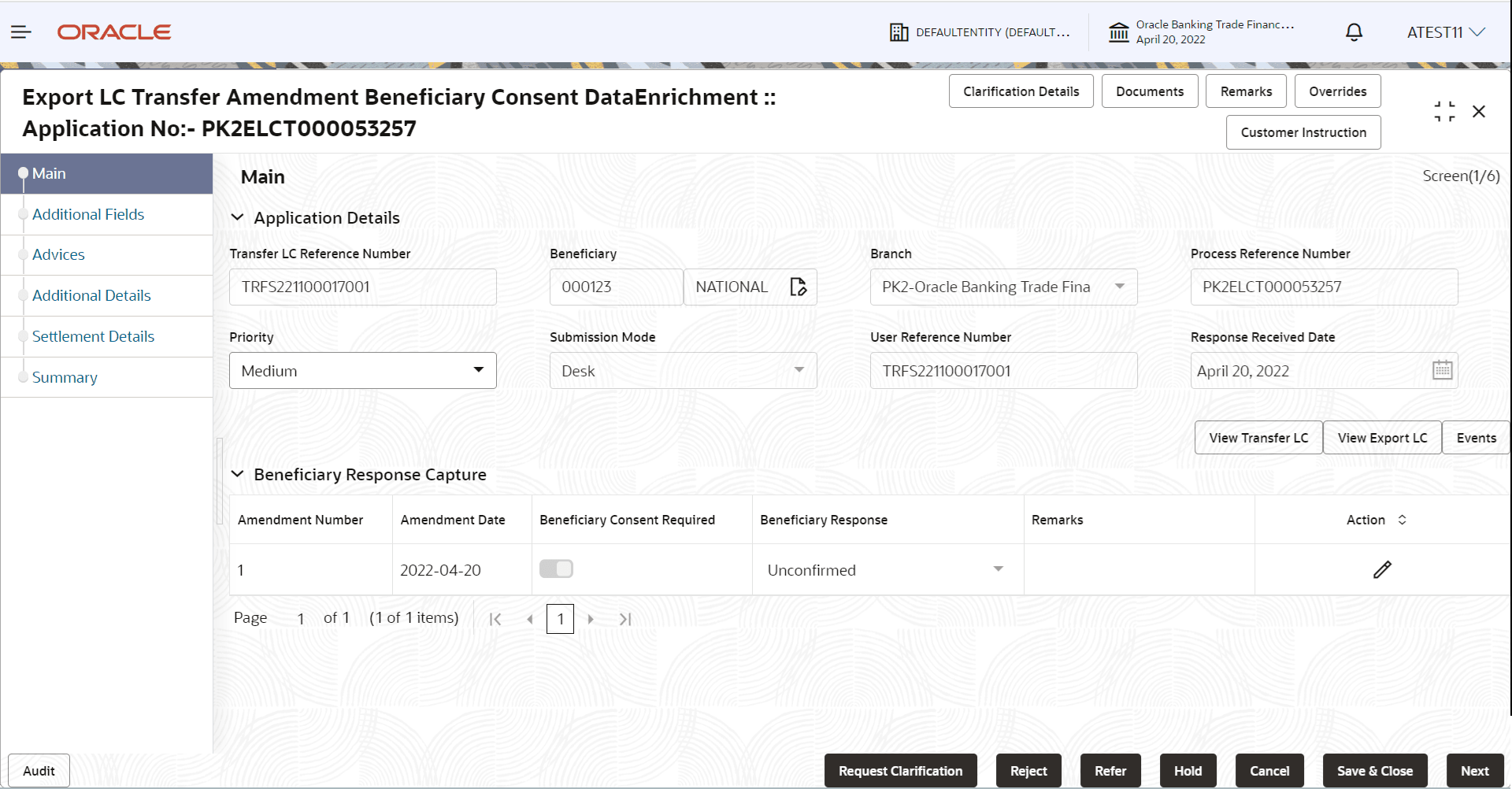 Description of demainapplicationdetails.png follows