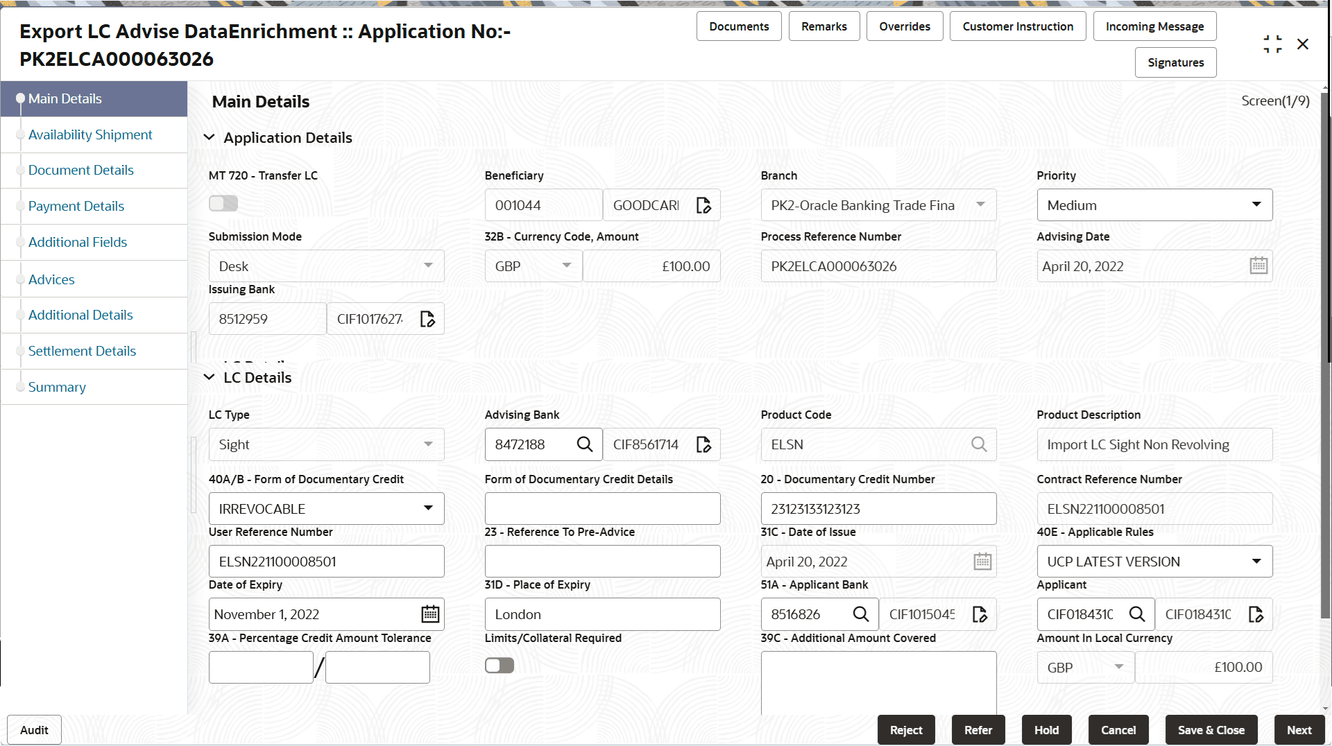 Description of demainapplicationdetails.png follows Description of demainapplicationdetails.png follows