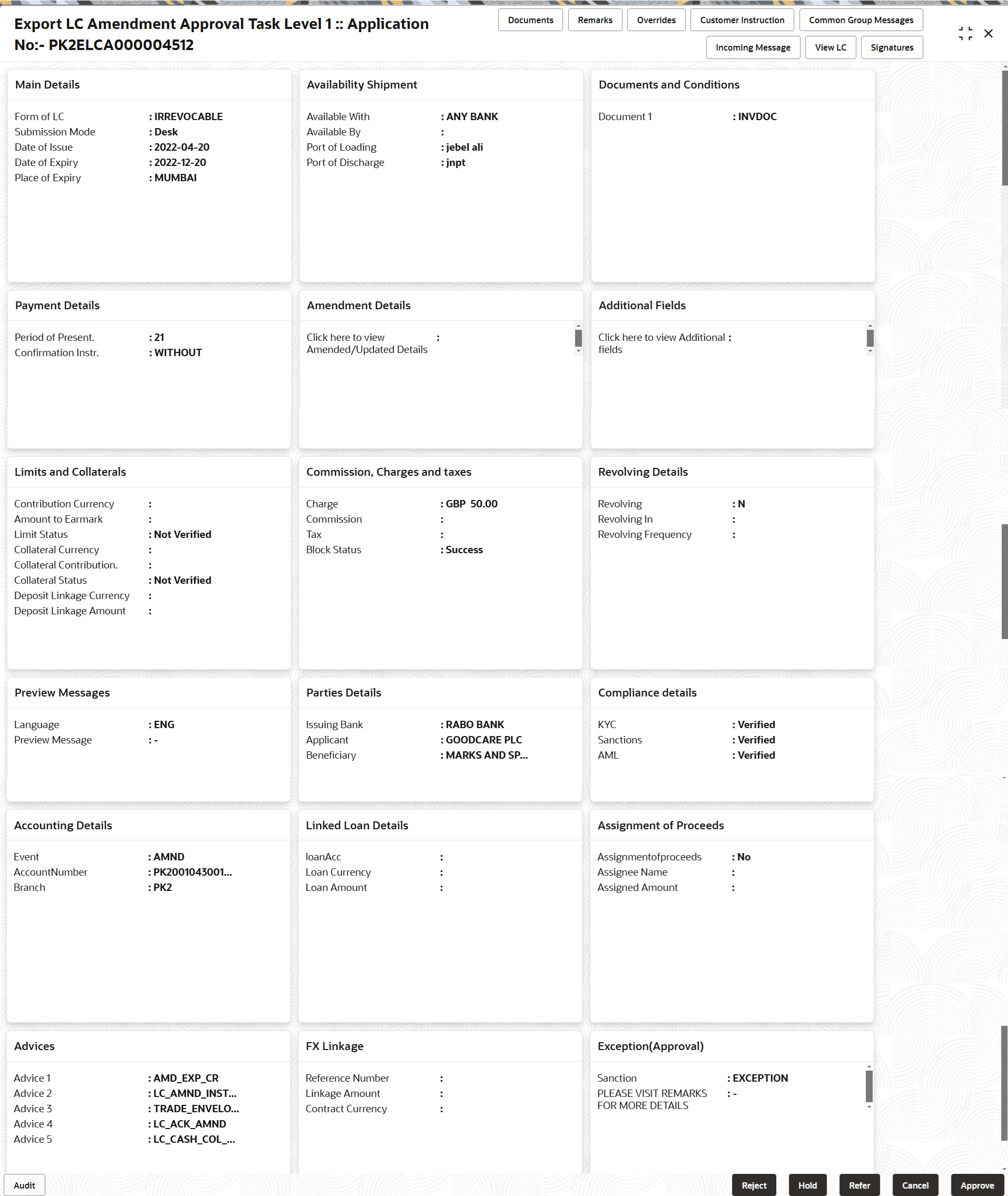 Description of approvalsummary.png follows