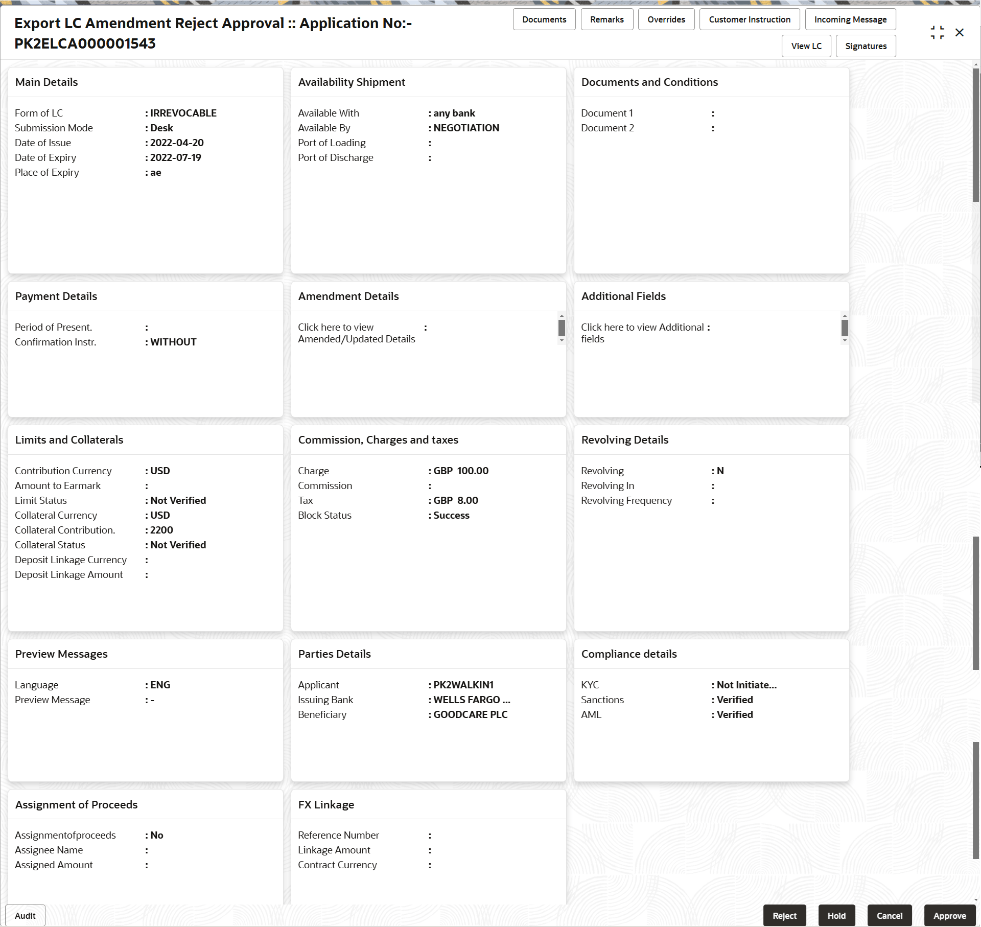 Description of rejectapprovalsummary.png follows Description of rejectapprovalsummary.png follows