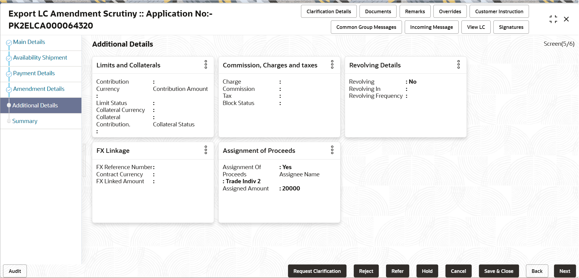 Description of scrutinyadditionaldetails.png follows
