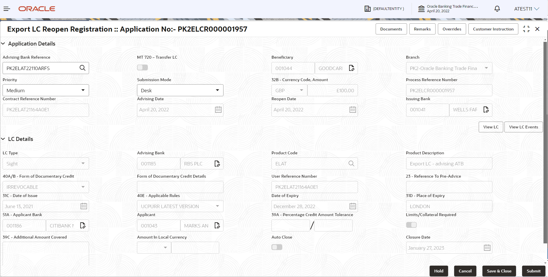 Description of registrationapplicationdetails.png follows Description of registrationapplicationdetails.png follows