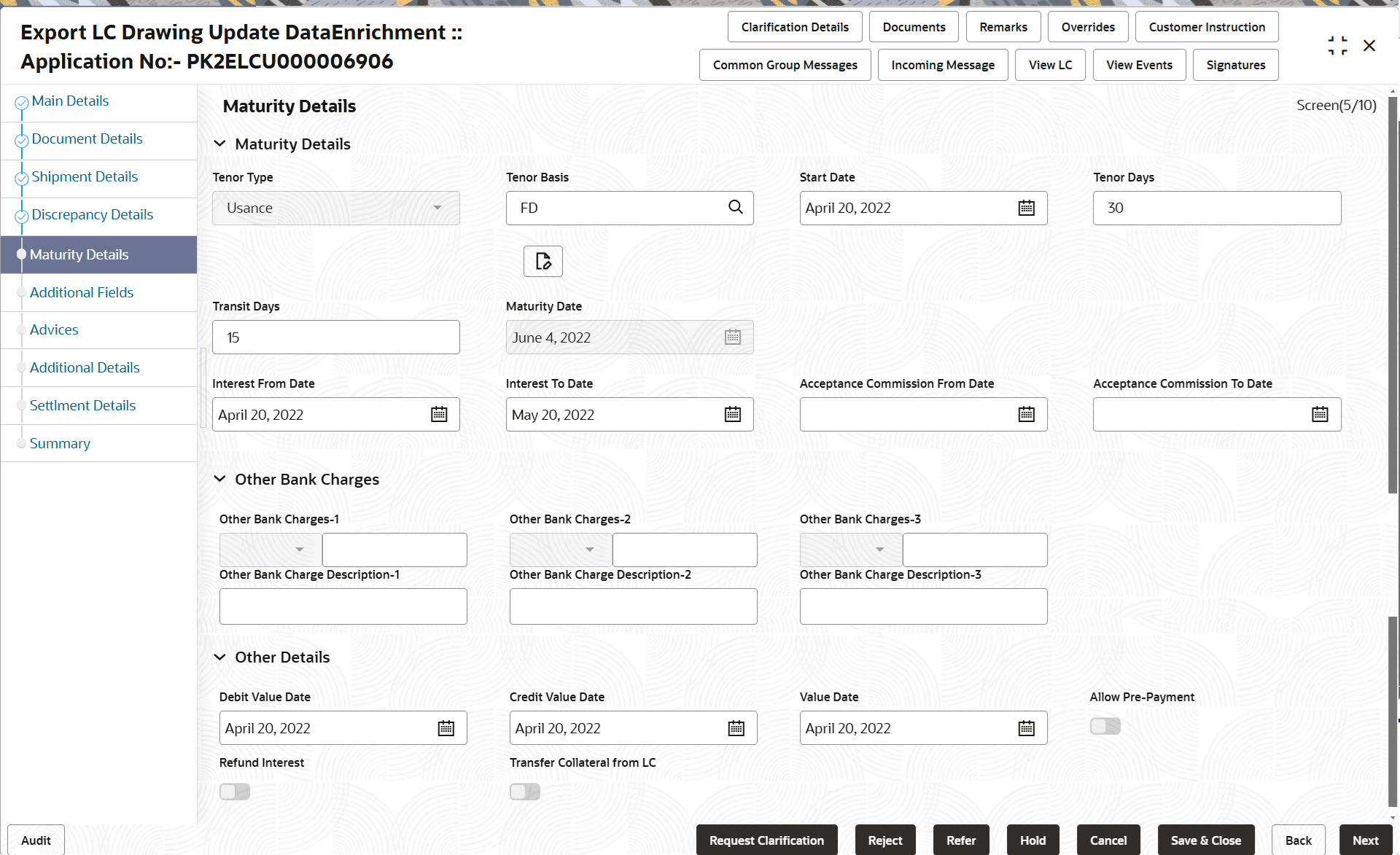Description of dematuritydetails.png follows