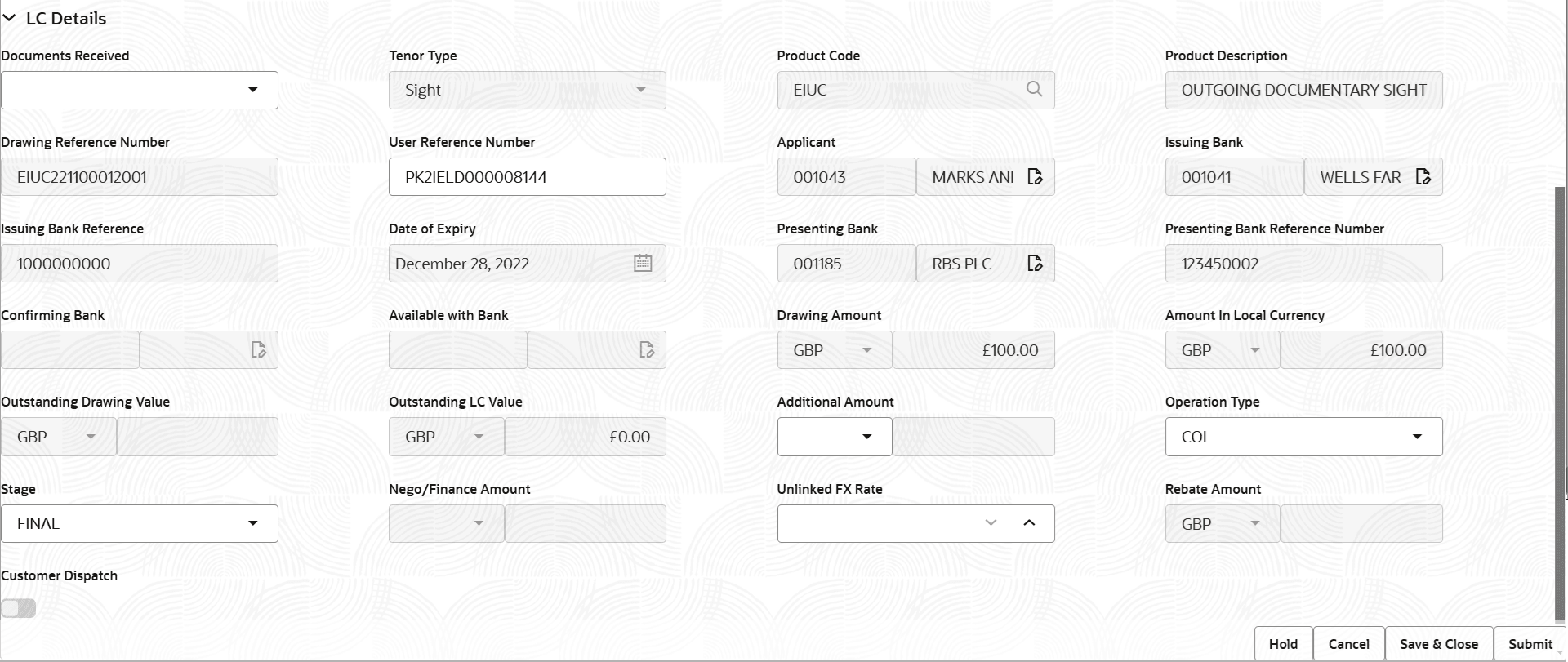 Description of registrationlcdetails.png follows Description of registrationlcdetails.png follows