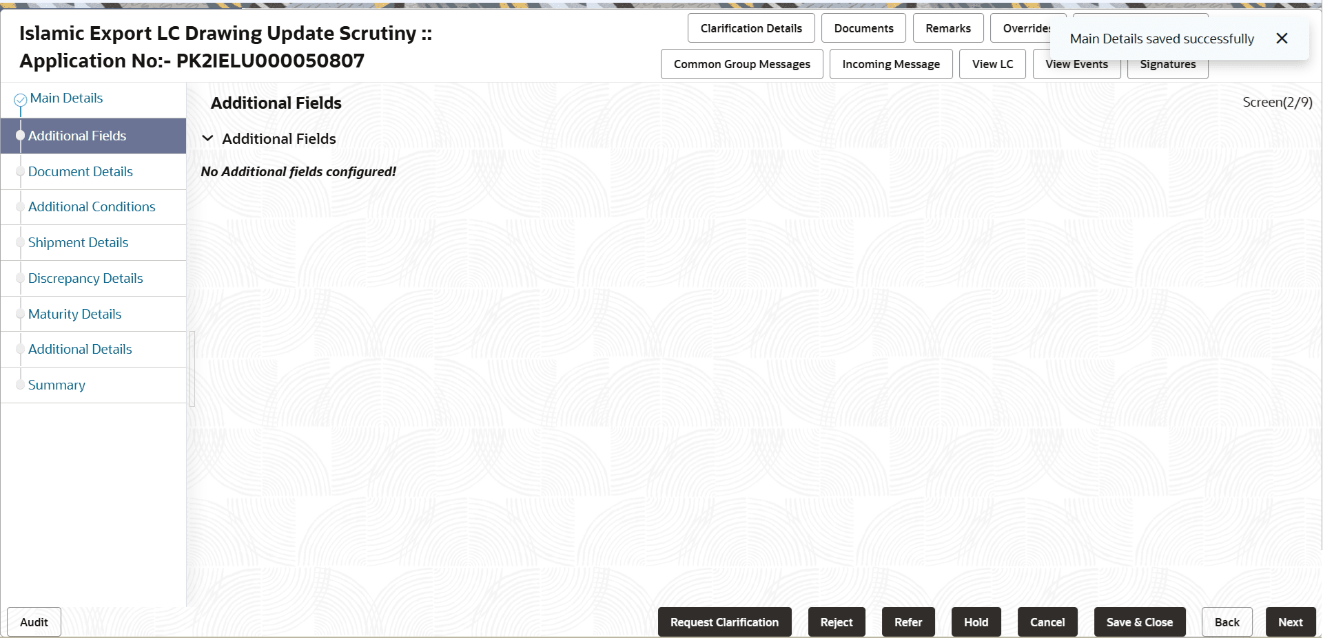 Description of scrutinyadditionalfields.png follows