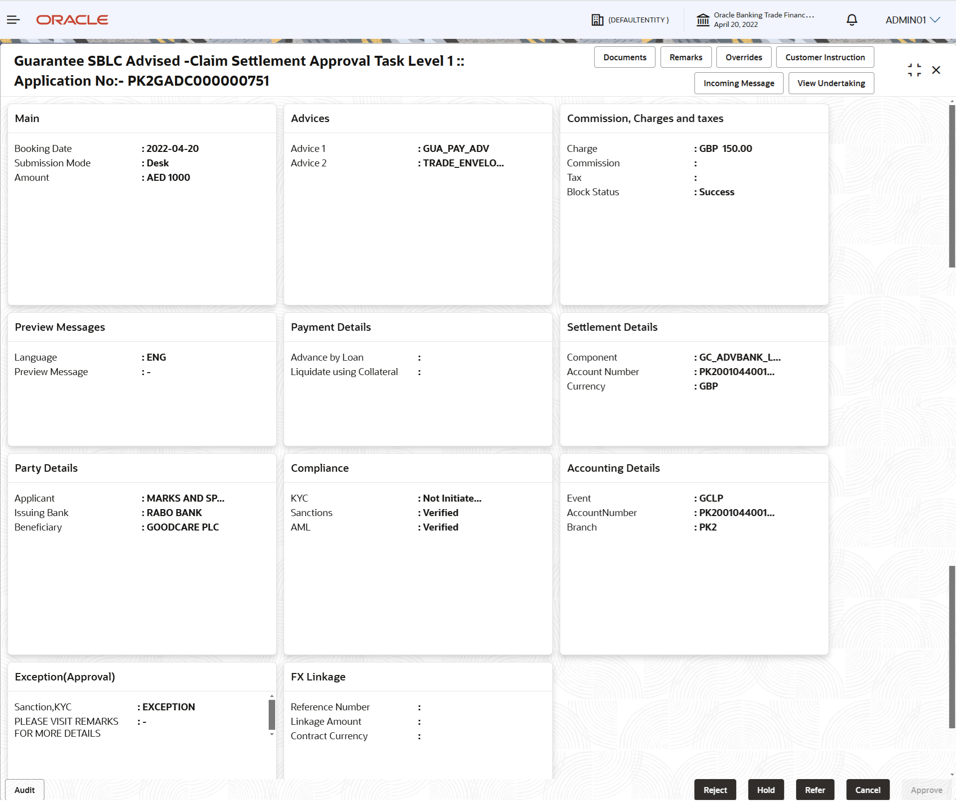 Description of approvalsummary.png follows Description of approvalsummary.png follows