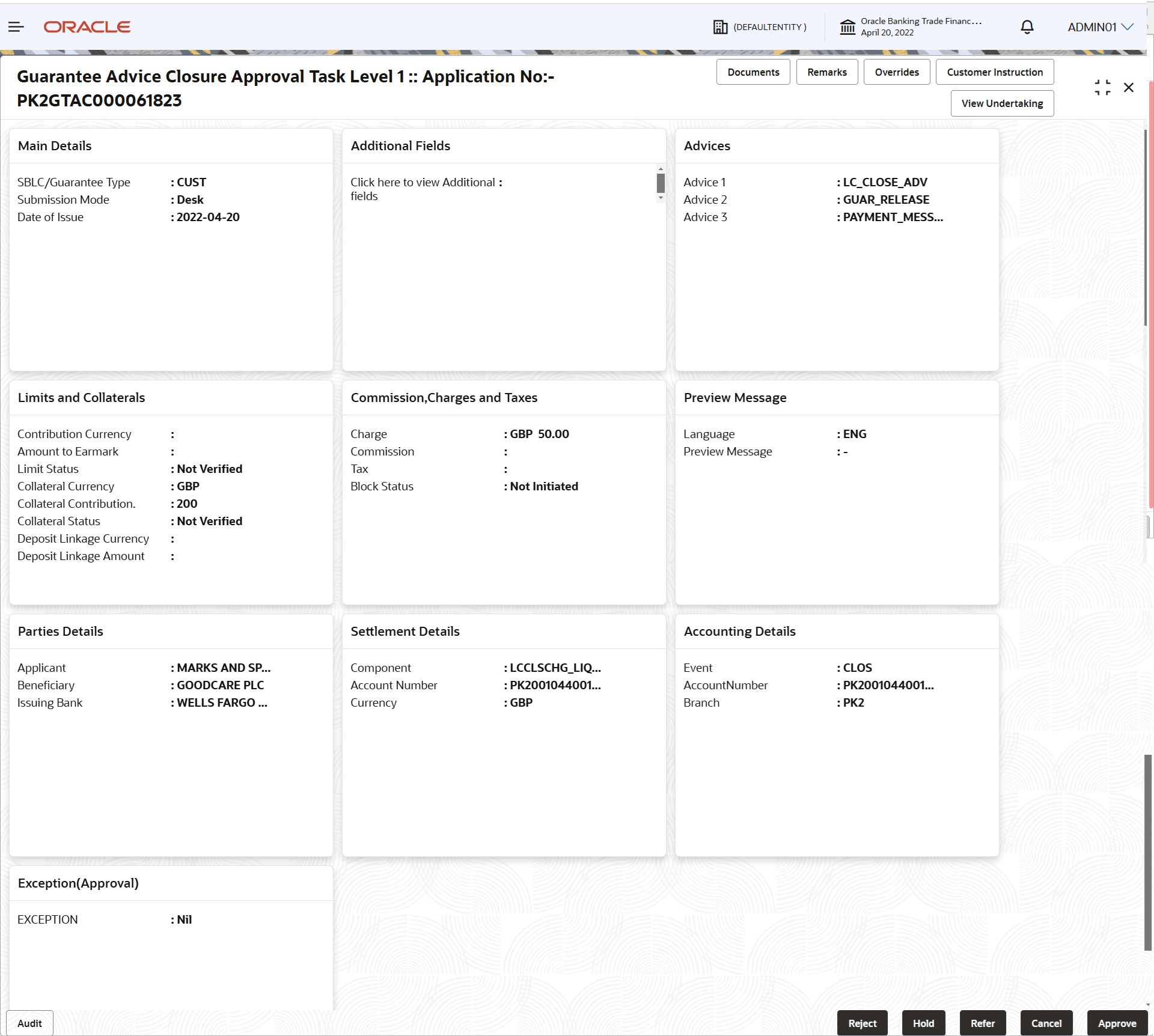 Description of approvalsummary.png follows Description of approvalsummary.png follows