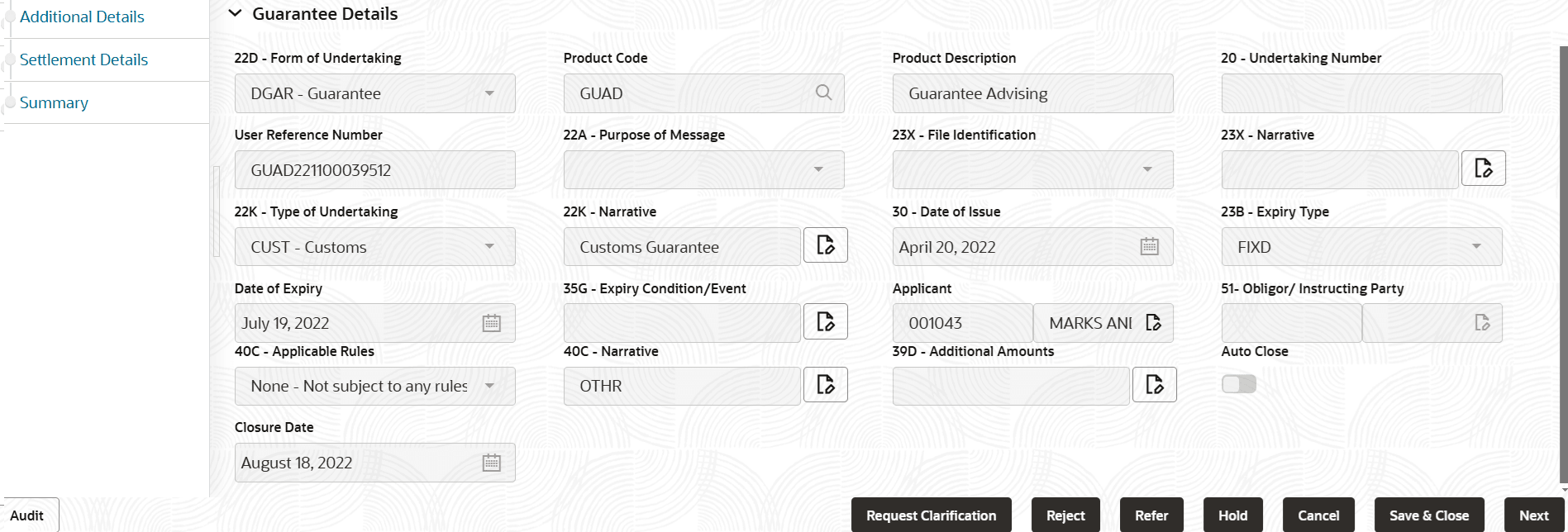 Description of demainguaranteedetails.png follows Description of demainguaranteedetails.png follows