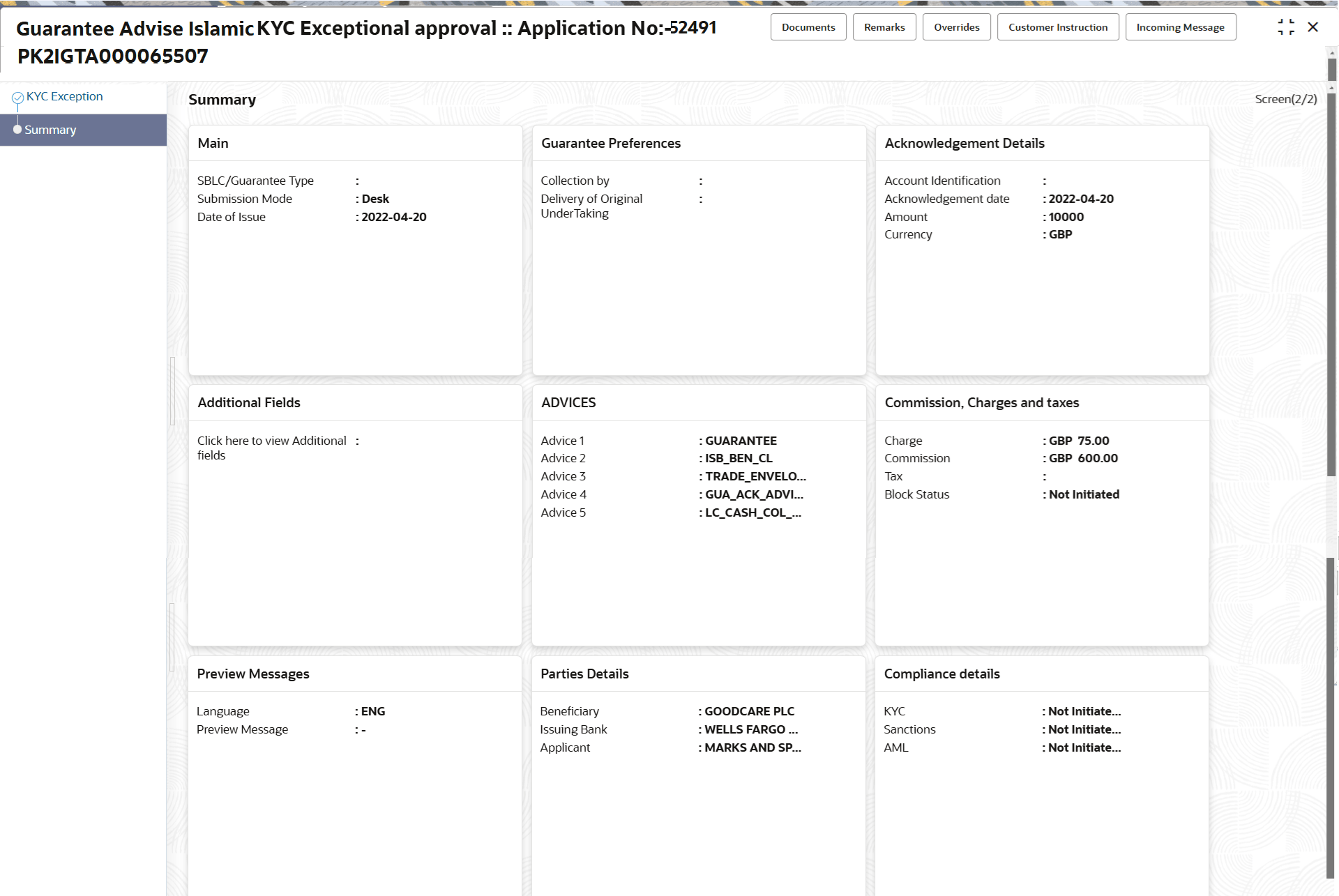 Exception - Know Your Customer (KYC) Exception - Know Your Customer (KYC)