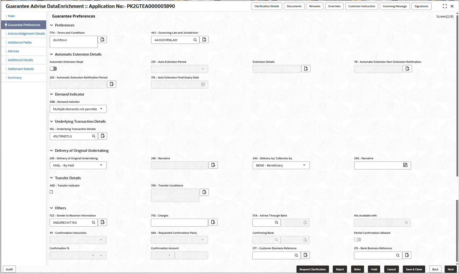 Description of deguaranteepreferences.png follows