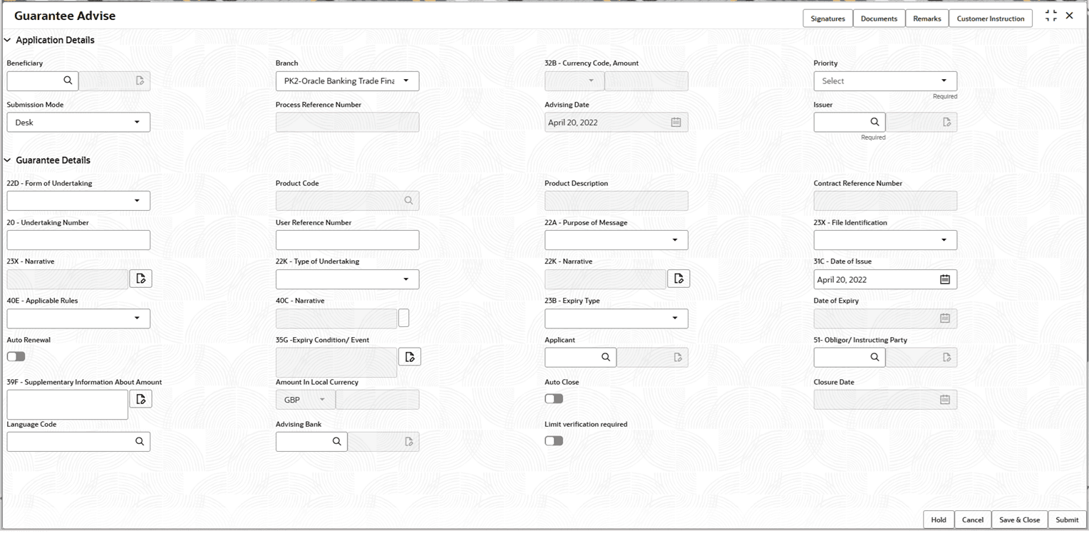 Description of registrationapplicationdetails.png follows Description of registrationapplicationdetails.png follows