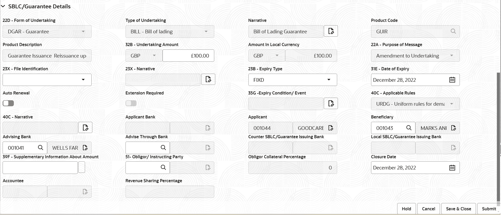 Description of registrationguaranteedetails.png follows Description of registrationguaranteedetails.png follows