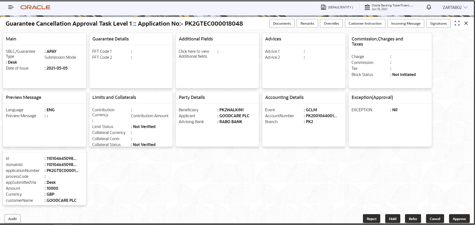 Description of approvalsummary.png follows Description of approvalsummary.png follows
