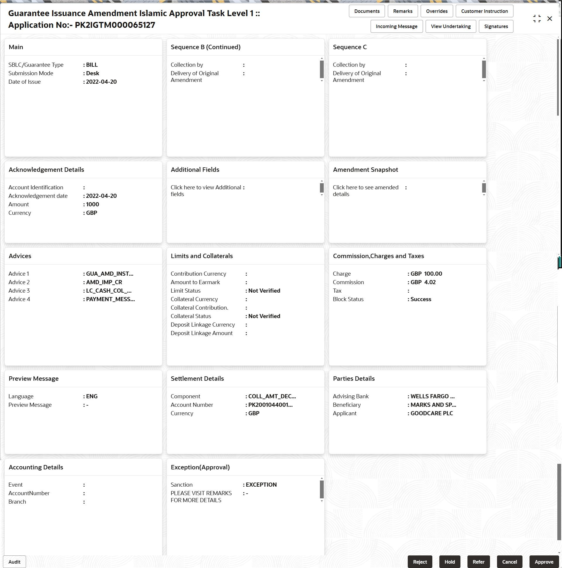 Description of approvalsummary.png follows Description of approvalsummary.png follows