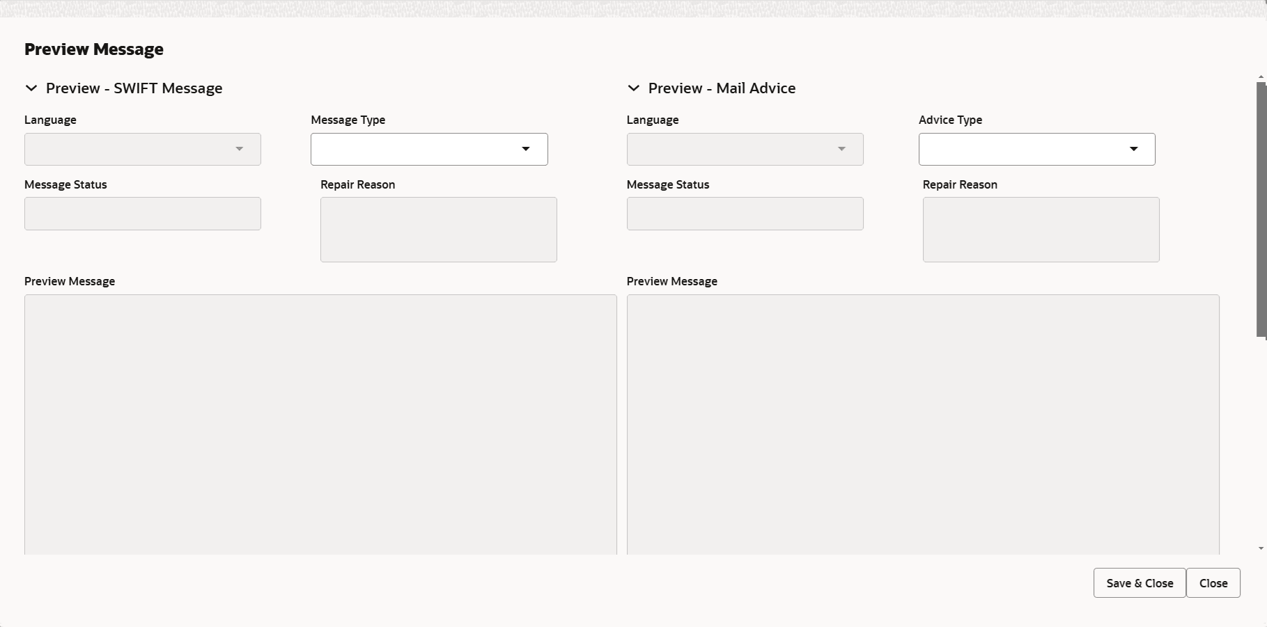 Preview Mesage Preview Mesage