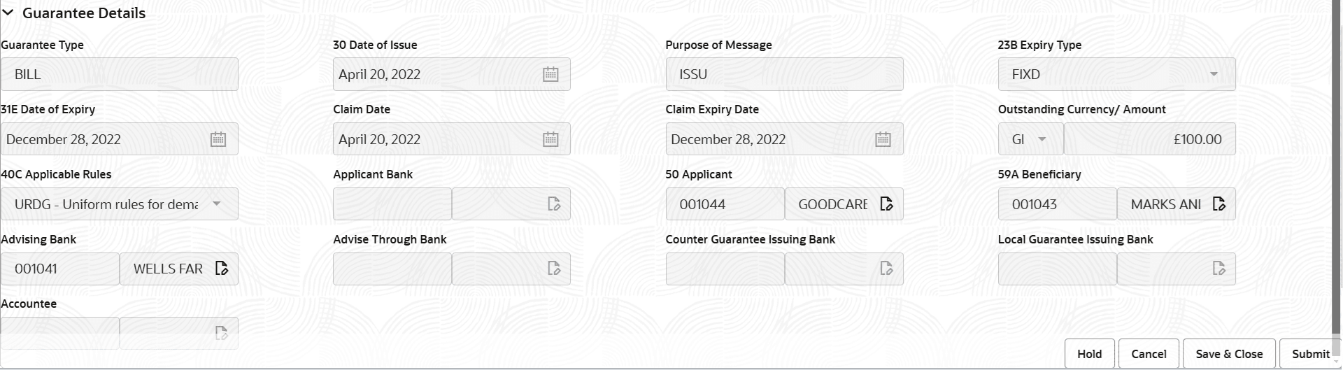 Description of registrationguaranteedetails.png follows Description of registrationguaranteedetails.png follows